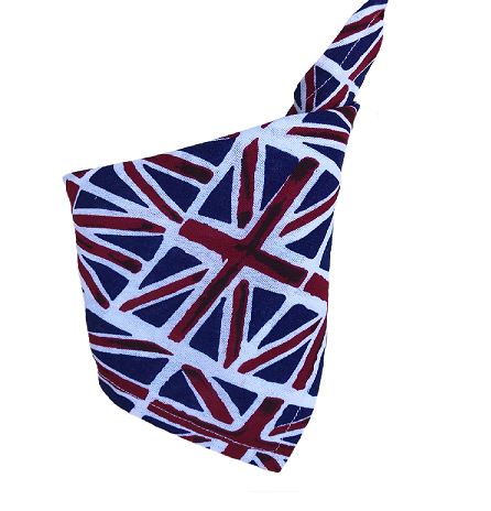 union jack dog bandana