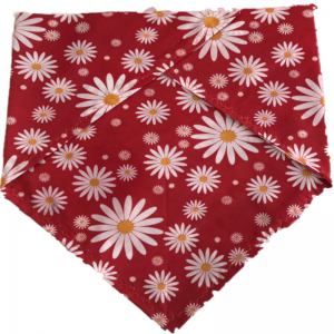 Red Daisy dog bandana