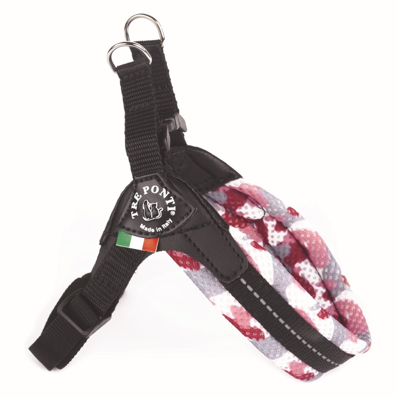 Tre Ponti Rosa Camo mesh harness