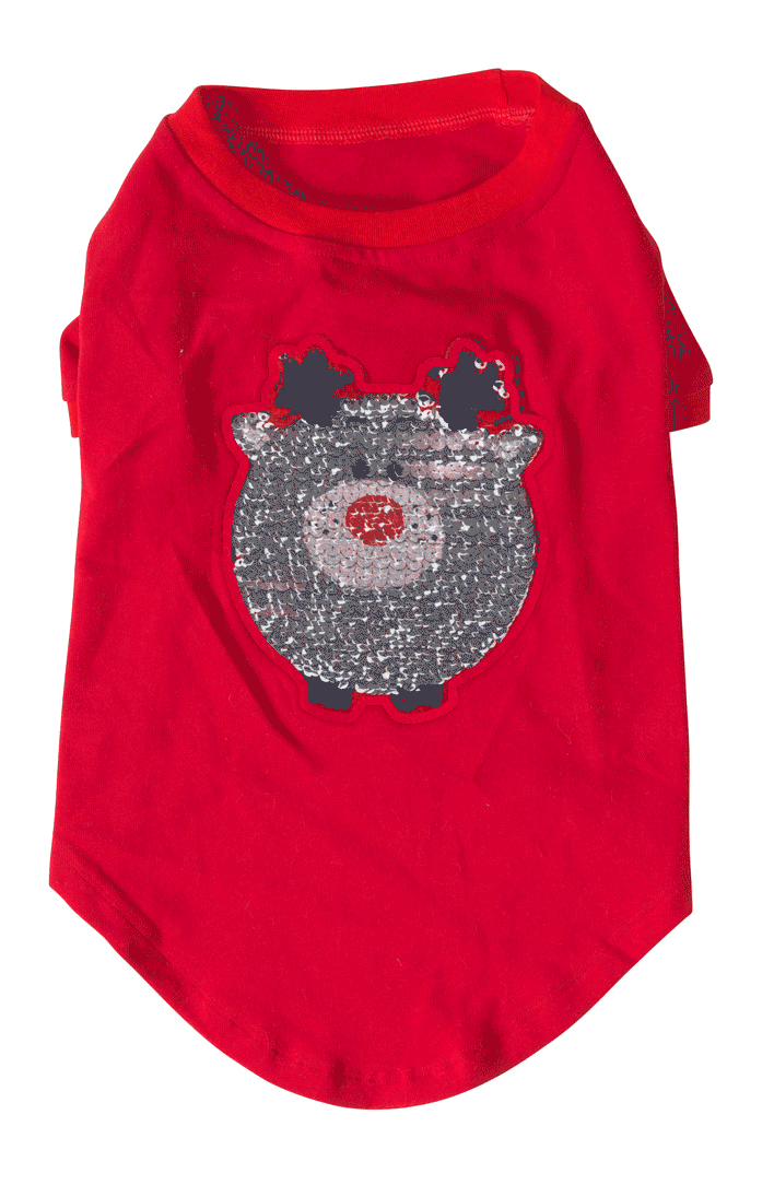 Rudolph Made Me Do IT Sequin T-Shirt