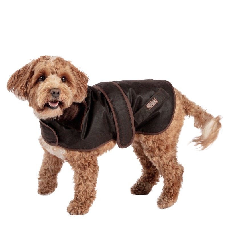 FatFace Sussex Hundemantel – Gewachste Baumwolle, Wasserabweisend, Kariert, 40 Cm