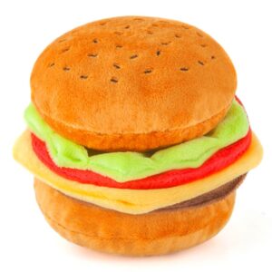 PLAY Burger Plush Dog Toy